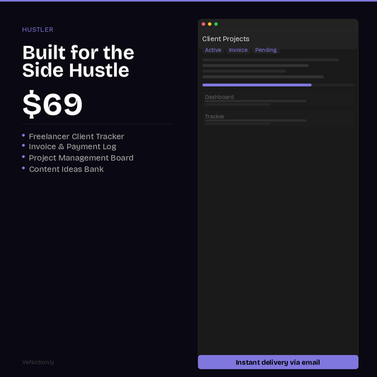 Hustler — Built for the Side Hustle