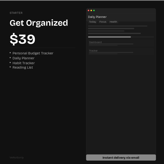 Starter — Get Organized