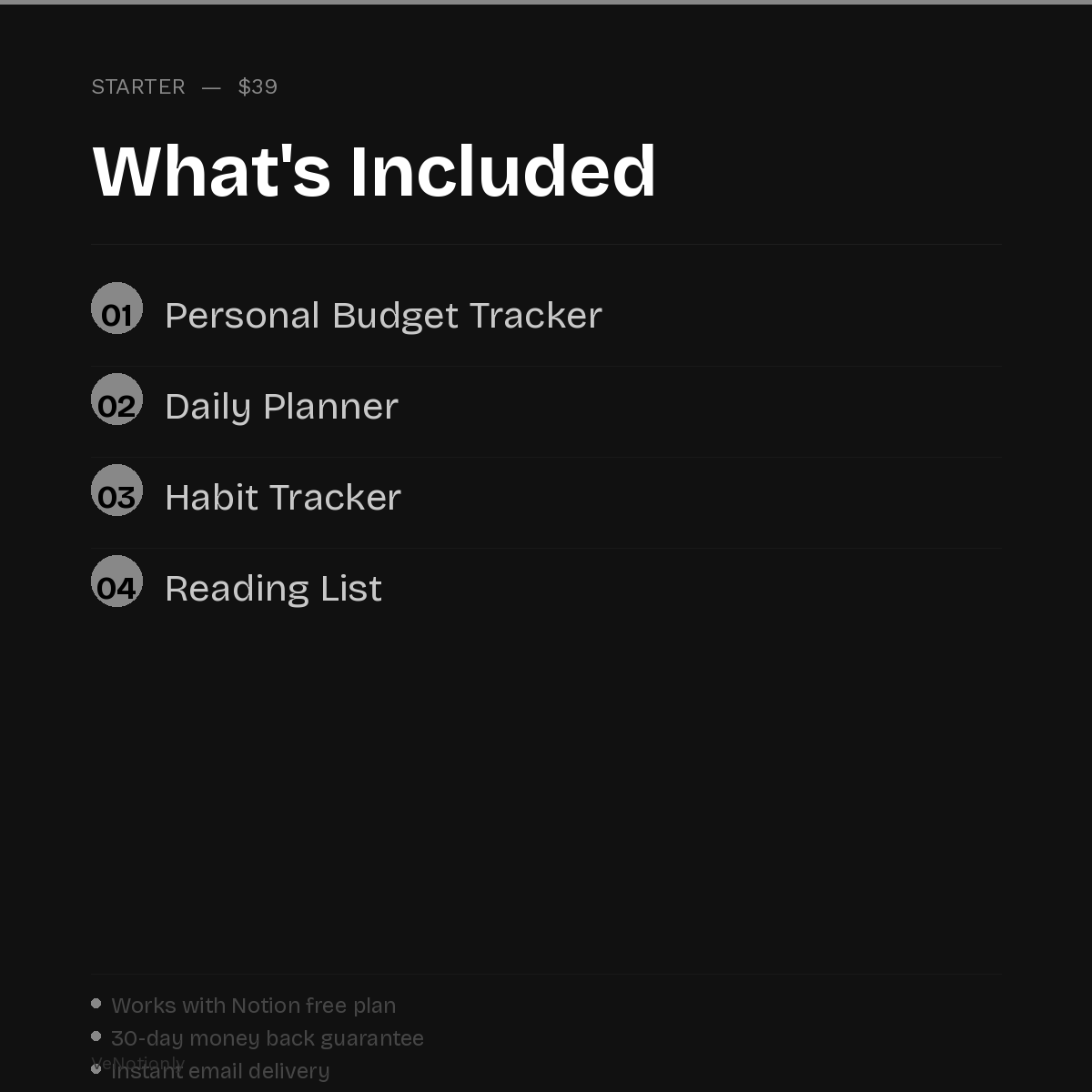 Starter — Get Organized
