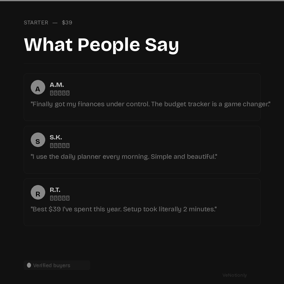 Starter — Get Organized